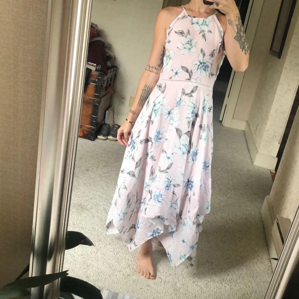 SOLD Candies Floral Trapeze Sun Dress - Picture 1 of 12